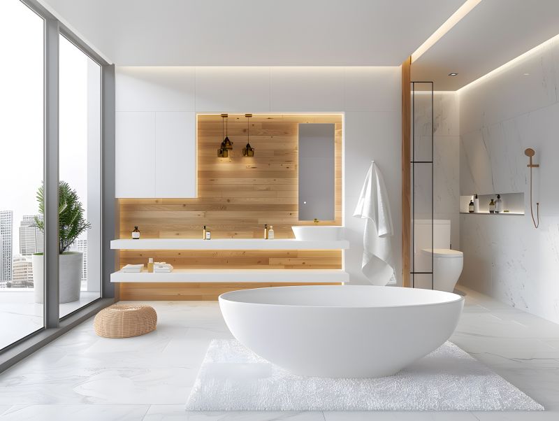 Modern Soaking Bathtub